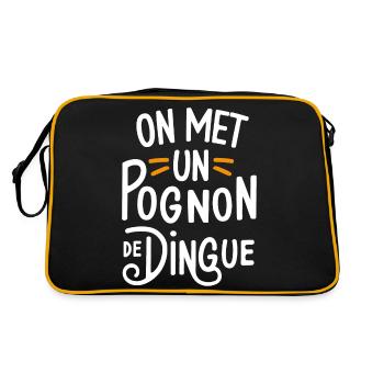 On met un pognon de dingue - Sac Retro - noir/or - Dos