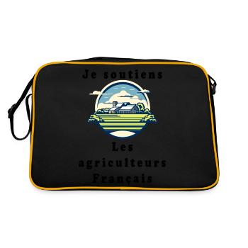 Support for Farmers #3 - Retro Bag - black/gold - Back