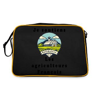 Support for Farmers #9 - Retro Bag - black/gold - Back