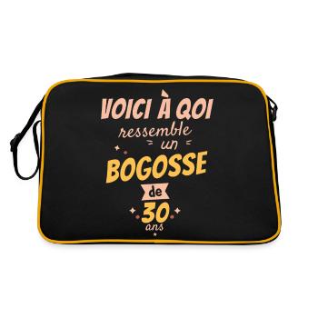 Voici à quoi ressemble un bogosse de 30 Ans - Sac Retro - noir/or - Dos