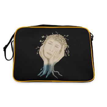 VISAGE ARBRE - Sac Retro - noir/or - Dos