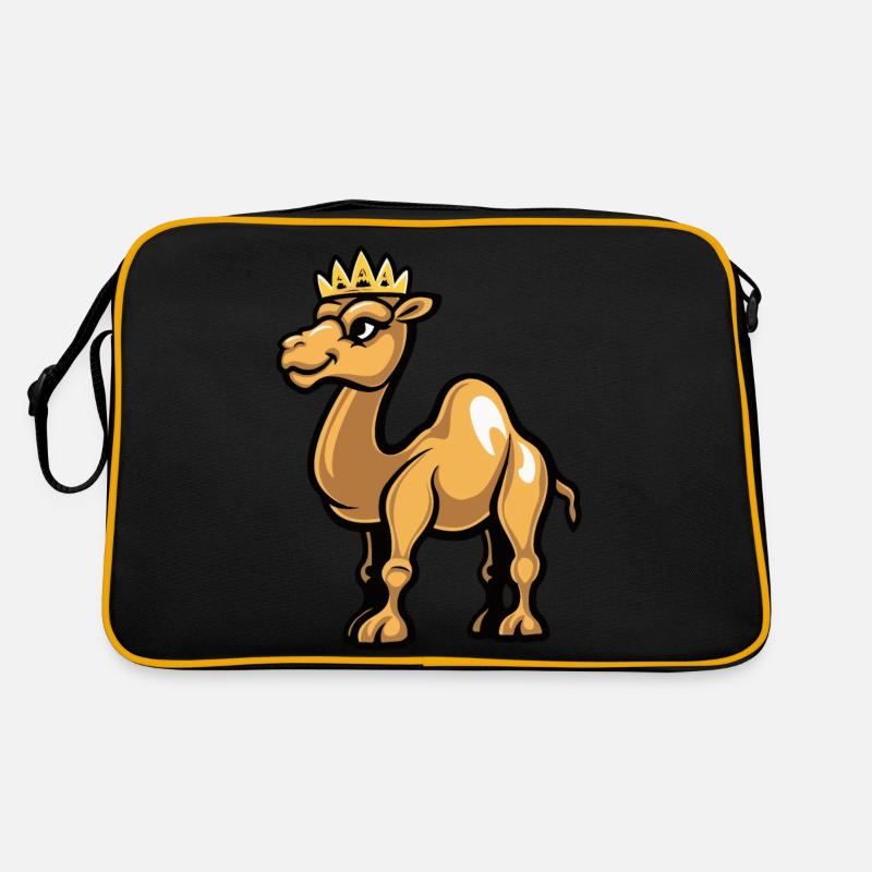 Kamel Cartoon Krone Retro Tasche