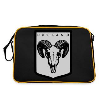 Gotland - Sac Retro - noir/or - Dos