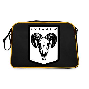 Gotland - Sac Retro - noir/or - Dos