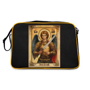 Deus lo vult Christian Archangel Michael - Retro Bag - black/gold - Back