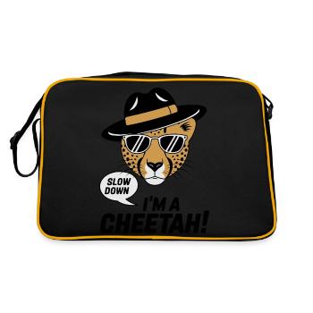 Slow Down Cheetah - Retro Bag - black/gold - Back
