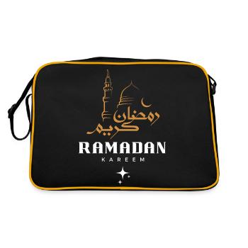 Ramadan Moubarak - Sac Retro - noir/or - Dos