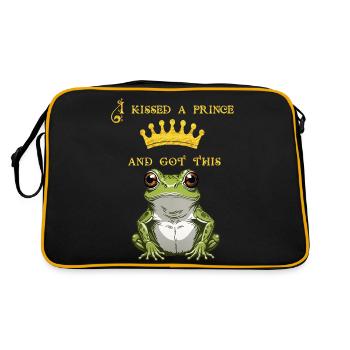 I kissed - Retro Bag - black/gold - Back