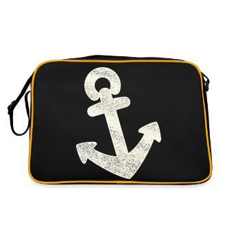 Ancre en détresse - Sac Retro - noir/or - Dos