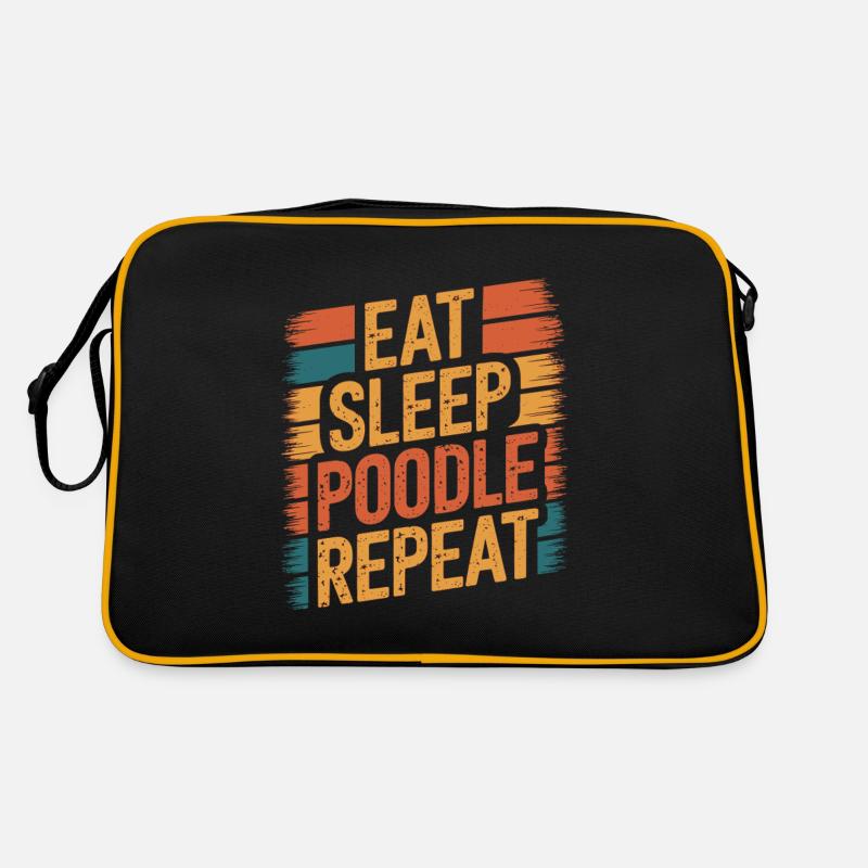 Manger. Dormir. Caniche. Répéter. Sac Retro