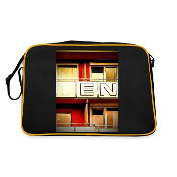 Motel des années 60 - Sac Retro - noir/or - Dos