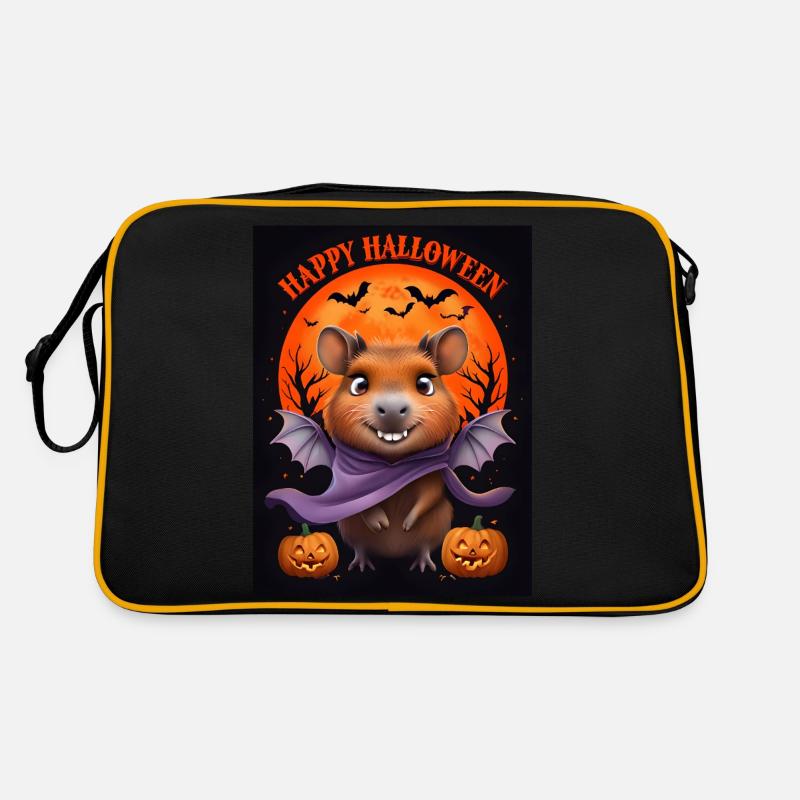 Halloween Capybara Ghost Gift Idea Retro Bag