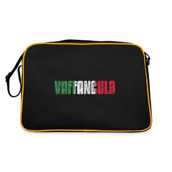 Drôle italienne Italie Vaffanculo geste hand - Sac Retro - noir/or - Dos