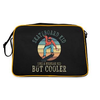 Skateboard Kids Skateboarding Boys Skater - Retro Bag - black/gold - Back