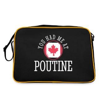 Canada Canadian Poutine Funny - Sac Retro - noir/or - Dos