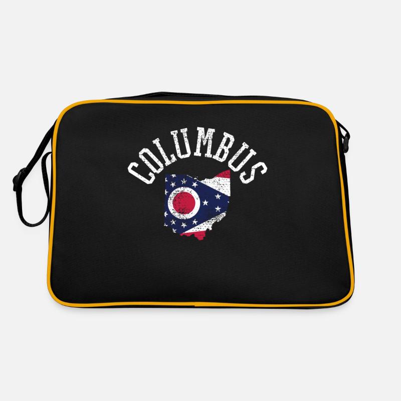 Conception du drapeau patriotique d’Acolumbus Usa Sac Retro