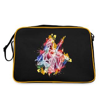 Conception de citation de violon aquarelle pour - Sac Retro - noir/or - Dos