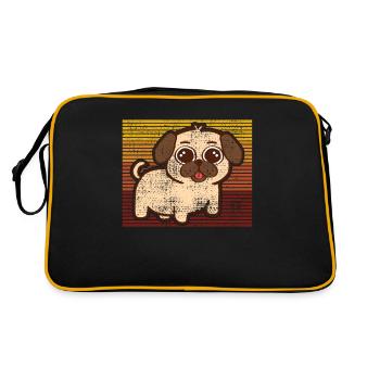 Embrassez votre amour pour les seins avec ceci - Sac Retro - noir/or - Dos