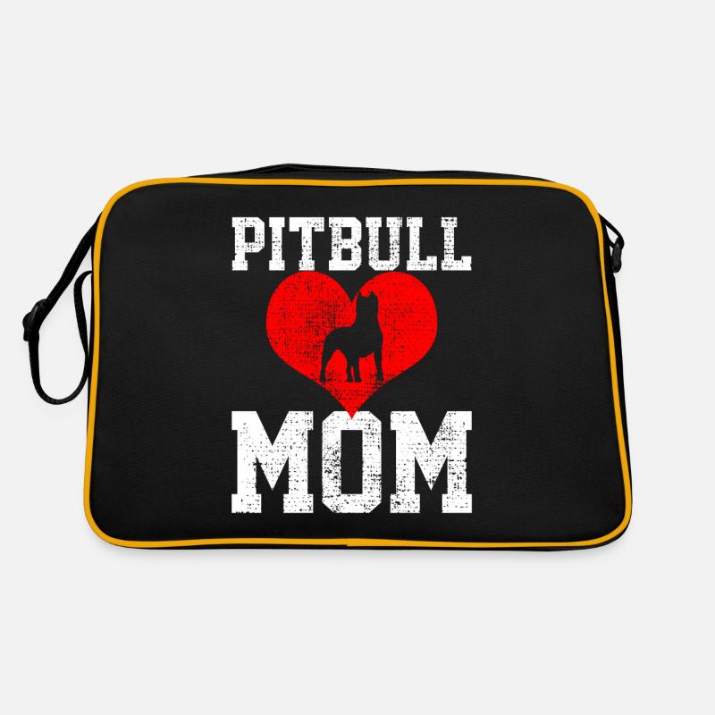 Maman Pitbull Amour Maman Unique Sac Retro
