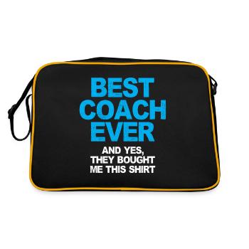 Le dicton amusant d’un entraîneur de baseball apporte - Sac Retro - noir/or - Dos