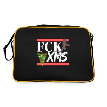 Advent Xmas Ugly Christmas Fck Christmas Anti - Sac Retro - noir/or - Dos