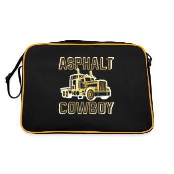 Truck driver Brummi truck driver driver gift - Retro Bag - black/gold - Back