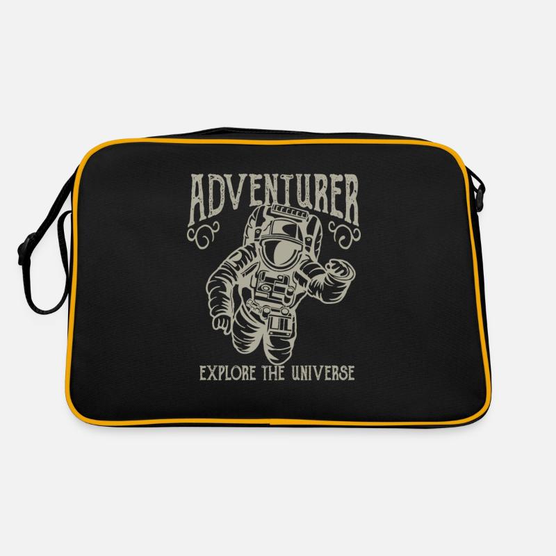 Astronaut outer space space planet space Retro Bag