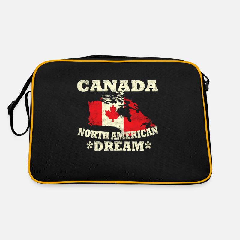 Canada Day Maple Flag Montreal Toronto Gift Retro Bag