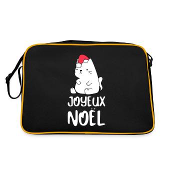 Chat Humour Chats Cadeau Motif Des Chats Cat - Retro Tasche - Schwarz/Gold - Hinten