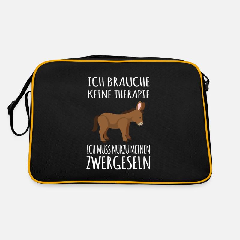 Zwergesel Esel Fohlen Maultier Muli Esel Spruch Retro Tasche