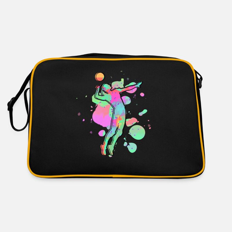 Volleyball-Graffiti Retro Tasche