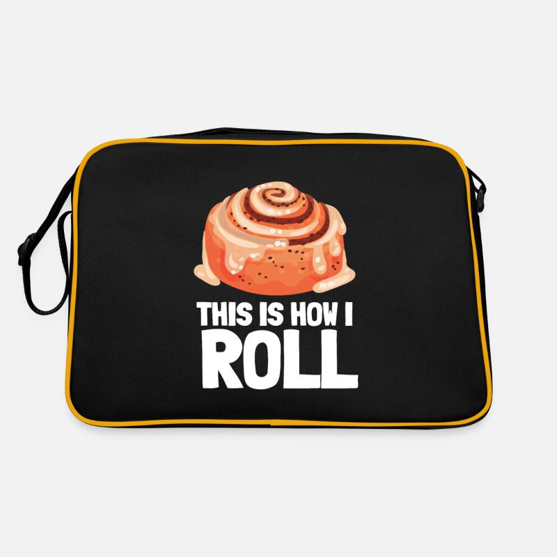 Cinnamon Roll Cinnamon Buns And Cinnamon Swirl Retro Tasche