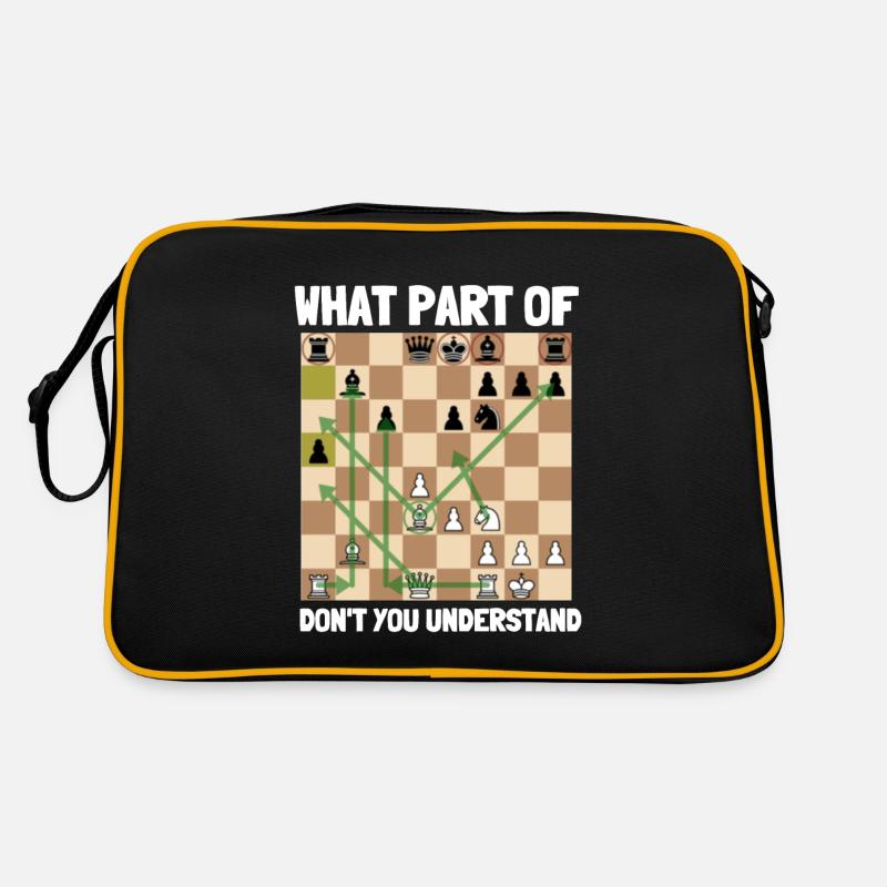 Chess Master Chess Club & 3 Way Chess Game Retro Tasche