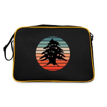 Libanais Yalla Habibi Arabe Arabe Et Islam Musulman - Sac Retro - noir/or - Dos