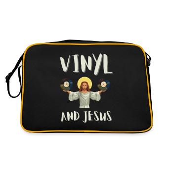 Vinyl Record Store et Vinyles LP Record Music - Sac Retro - noir/or - Dos