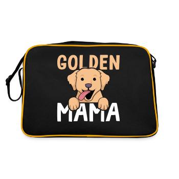 Goldene Mama Golden Retriever - Sac Retro - noir/or - Dos