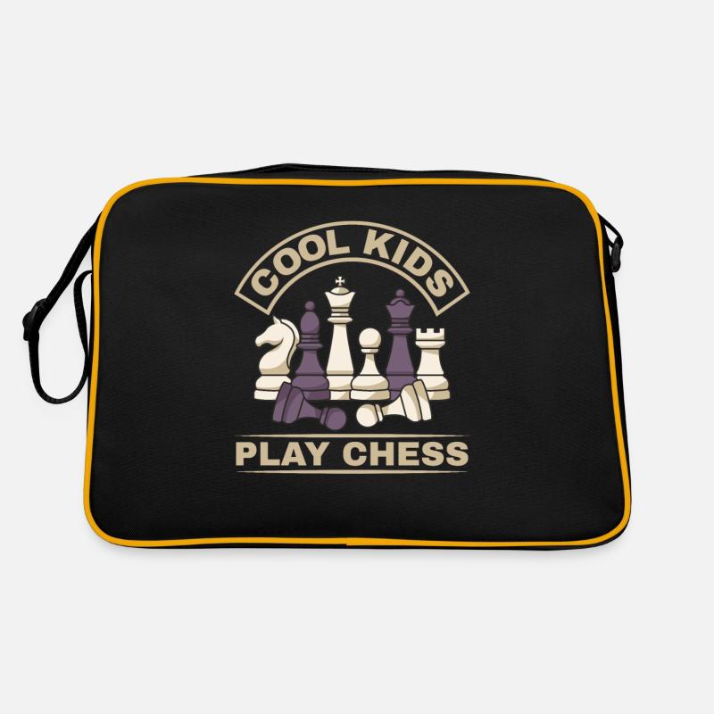 Cool kids play chess Retro Bag