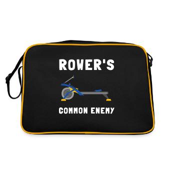 Erg Ergometer And Rowing Exercise Machine Rowing - Retro Tasche - Schwarz/Gold - Hinten