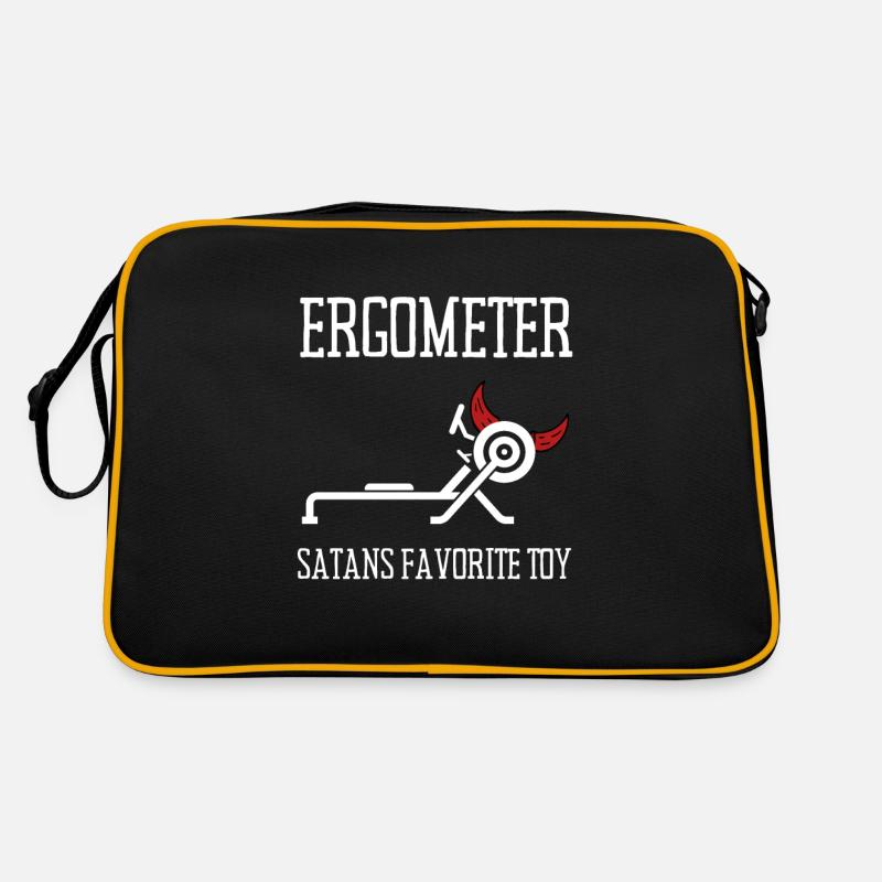 Erg Ergometer And Rowing Exercise Machine Rowing - Retro Tasche - Schwarz/Gold
