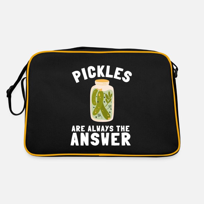 Cornichons Concombre Cornichon Lover Pot de cornichon en conserve Sac Retro
