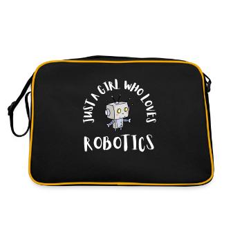 Robotics Robots Droid Builder And Robotics - Retro Tasche - Schwarz/Gold - Hinten