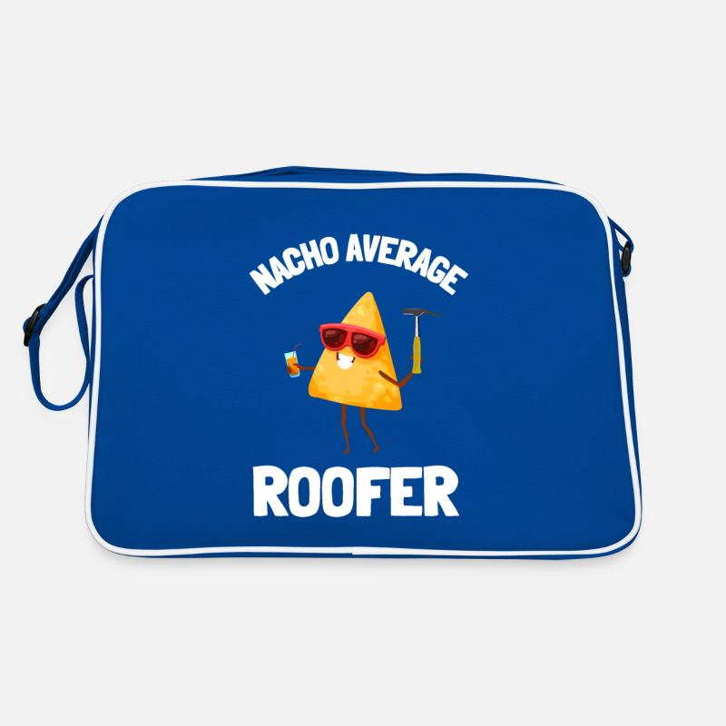 Roofer Roofing Contractor Construction Worker Retro Bag