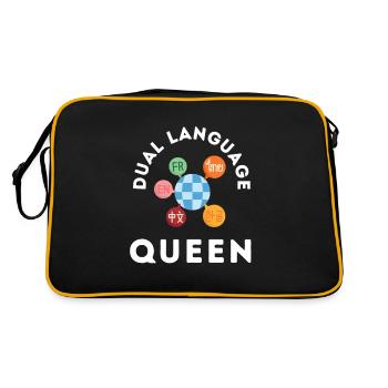 Dual Language Team Bilingue Enseignant Tuteur - Sac Retro - noir/or - Dos