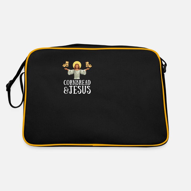 Cornbread Baking Cornmeal Muffins Batter Bread Retro Tasche