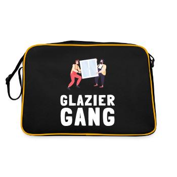 Glazier Glass Fitter And Glass Setter Window - Retro Bag - black/gold - Back