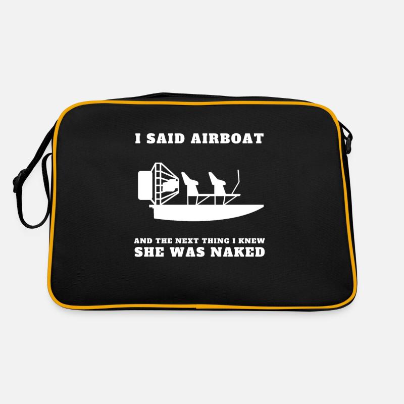 Hydroplane des marais Fanboat Airboating Hover Sac Retro