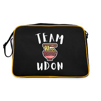 Udon Nouilles Japonaises Ramen Boîte de Nouilles Asiatiques - Sac Retro - noir/or - Dos