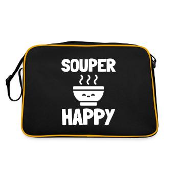 Soupe en conserve Liquide Nourriture Cook Restaurant Gourmand - Sac Retro - noir/or - Dos
