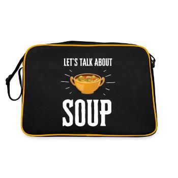 Soupe en conserve Liquide Nourriture Cook Restaurant Gourmand - Sac Retro - noir/or - Dos