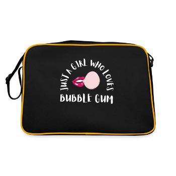 Bubble Gum Gumball Sweet Candy Machine Bubblegum - Retro Bag - black/gold - Back